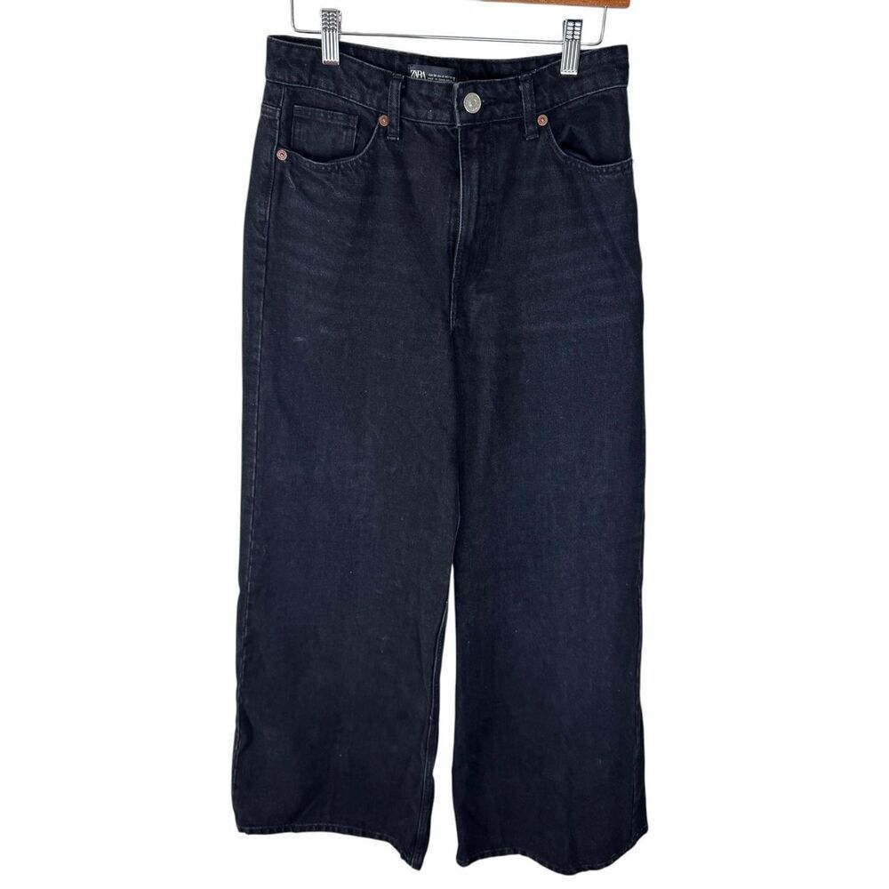 Zara Dark Wide Leg Jeans